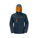 Jack Wolfskin 1115321-C0412TROPOSPHERE INS JKT Koyu Mavi Kapüşon Yaka Regular Fit Erkek Mont