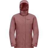 Jack Wolfskin 1116321 Luntal 3in1 W Outdoor Koyu Pembe Kadın Mont
