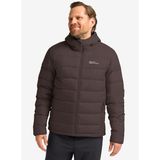 Jack Wolfskin 1207671_D0108-ATHER DOWN HOODY M RD Kahve Kapüşon Yaka Erkek Mont