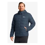 Jack Wolfskin 1207671_T0352-ATHER DOWN HOODY M RD Lacivert Düz Erkek Mont
