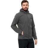 Jack Wolfskin 1307471_6945 Bornberg Hoody Gri Softshell Outdoor Erkek Ceket