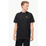 Jack Wolfskin 1808382_6000 ESSENTIAL T M Bisiklet Yaka Siyah Erkek T-shirt