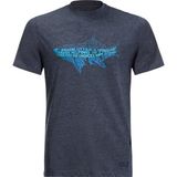 Jack Wolfskin 1808391-1010 OCEAN LIFE T M Bisiklet Yaka Lacivert Erkek T-shirt