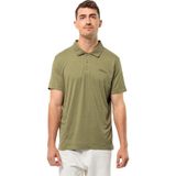 Jack Wolfskin 1809721TR-4511 Travel Polo M Haki Erkek T-shirt