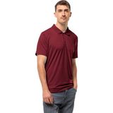 Jack Wolfskin 1809721TR-4512 Travel Polo M Bordo Erkek T-shirt