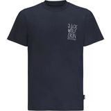 Jack Wolfskin 1809791TR-16459 Jack Tent T M Mavi Erkek T-shirt
