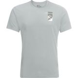 Jack Wolfskin 1809941TR-6709 Vonnan S/S Graphic T M Açık Gri Erkek T-shirt