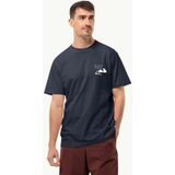 Jack Wolfskin 28372 Discover T M Lacivert Erkek T-shirt