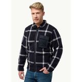 Jack Wolfskin A60058FELSLICHT CHECK Lacivert Regular Fit Erkek Mont