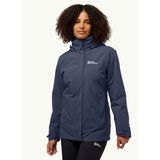 Jack Wolfskin A60333ROTWAND 3IN1 JKT W Gri Erkek Spor Ceket