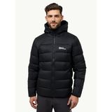 Jack Wolfskin A61827NEBELHORN DOWN HOODY M Siyah Kapüşon Yaka Regular Fit Erkek Mont