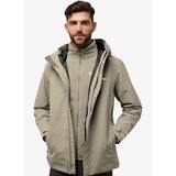 Jack Wolfskin A61864_5940-ALTENBERG 3IN1 JKT M Bej Erkek Spor Ceket