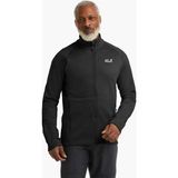 Jack Wolfskin A65274_6000-PEAK Dıstrıct Fz M Siyah Dik Yaka Normal Düz Erkek Polar Sweatshırt