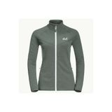 Jack Wolfskin Active Tongari Jacket W Kadın Spor Polar Ceket, Hedge Green, S Beden
