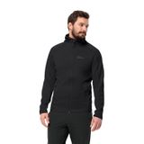 JACK WOLFSKIN ALPGRAT HOODED FZ M Erkek OUTDOOR CEKETİ, black, XXL