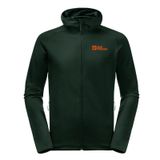 JACK WOLFSKIN BAISELBERG HOODED FZ M Erkek POLAR CEKET, black olive, XXL