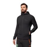 JACK WOLFSKIN BAISELBERG HOODED FZ M Erkek POLAR CEKET, phantom, S