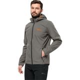 Jack Wolfskin Bornberg Hoody Gri Softshell Erkek Outdoor Ceket