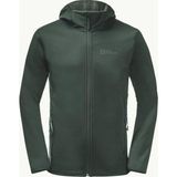 Jack Wolfskin Bornberg Hoody Yeşil Softshell Kapüşonlu Outdoor Erkek Ceket