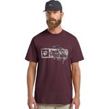 Jack Wolfskin Brand Erkek T-Shirt A64116-T0370A20 - 2XL - Bordo