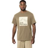 Jack Wolfskin Brand Erkek Yeşil Tişört - Bej - M