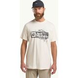Jack Wolfskin BRAND T M Ekru Erkek Kısa Kol T-Shirt - Bej