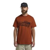 Jack Wolfskin Brand T M Erkek T-Shirt, Turuncu, M