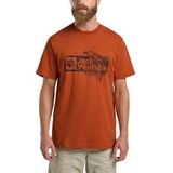 Jack Wolfskin Brand T M Erkek T-Shirt, Turuncu, S