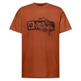 Jack Wolfskin Brand T M Erkek T-Shirt, Turuncu, XL