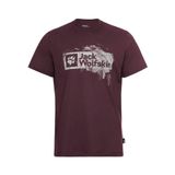 Jack Wolfskin BRAND T M Erkek T-Shirt WOOD Amaranth L
