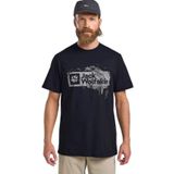 Jack Wolfskin Brand T M Lacivert Kısa Kollu Erkek T-shirt