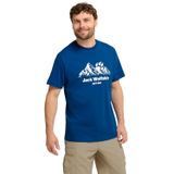 Jack Wolfskin CAREFREE T M Bisiklet Yaka Regular Fit Logo Baskılı T-Shirt, XL, 5003374560, Mavi, Erkek