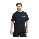 Jack Wolfskin CONFIDENT T M Siyah Bisiklet Yaka Regular Fit Yazı Baskılı Erkek T-Shirt