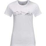 Jack Wolfskin Crosstrail Graphic Kadın Beyaz Tişört - M