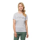 Jack Wolfskin Crosstrail Graphic W Beyaz Kadın T-Shirt