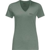 Jack Wolfskin Crosstrail Women Kadın Kahverengi Tişört - Çok Renkli - XS