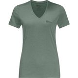 Jack Wolfskin Crosstrail Women Kadın Kahverengi Tişört - Çok Renkli - XS