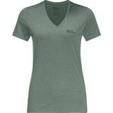 Jack Wolfskin Crosstrail Women Kadın Kahverengi Tişört - Çok Renkli