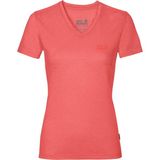 Jack Wolfskin Crosstrail Women Kadın Kahverengi Tişört - Pembe
