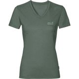 Jack Wolfskin Crosstrail Women Kadın Yeşil Tişört - Haki