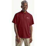 Jack Wolfskin Delgami Polo M Erkek T-Shirt - XL - Bordo