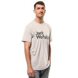 Jack Wolfskin Erkek Brand T M T-Shirt, Deniz Kabuğu, L