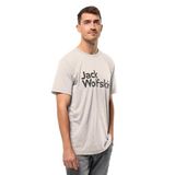 Jack Wolfskin Erkek Brand T M T-Shirt, Deniz Kabuğu, M