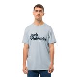Jack Wolfskin Erkek Brand T M T-Shirt, Yumuşak Mavi, S
