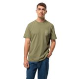 Jack Wolfskin Erkek Jack Tent T M T-Shirt, Bay Leaf, S