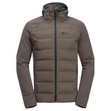Jack Wolfskin Erkek Tasman Down Hybrid M kuş tüyü mont, soğuk kahve, XXL