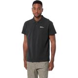 Jack Wolfskin Essential Polo Erkek Siyah Polo Tişört