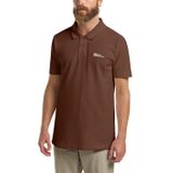 Jack Wolfskin Essential POLO M Erkek POLO T-Shirt dark rust S