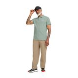 Jack Wolfskin ESSENTIAL POLO M Yeşil Regular Fit Logo Baskılı Erkek Polo T-Shirt
