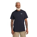 Jack Wolfskin ESSENTIAL T M Bisiklet Yaka Regular Fit Logo Baskılı T-Shirt, S, 5003374508, Lacivert, Erkek